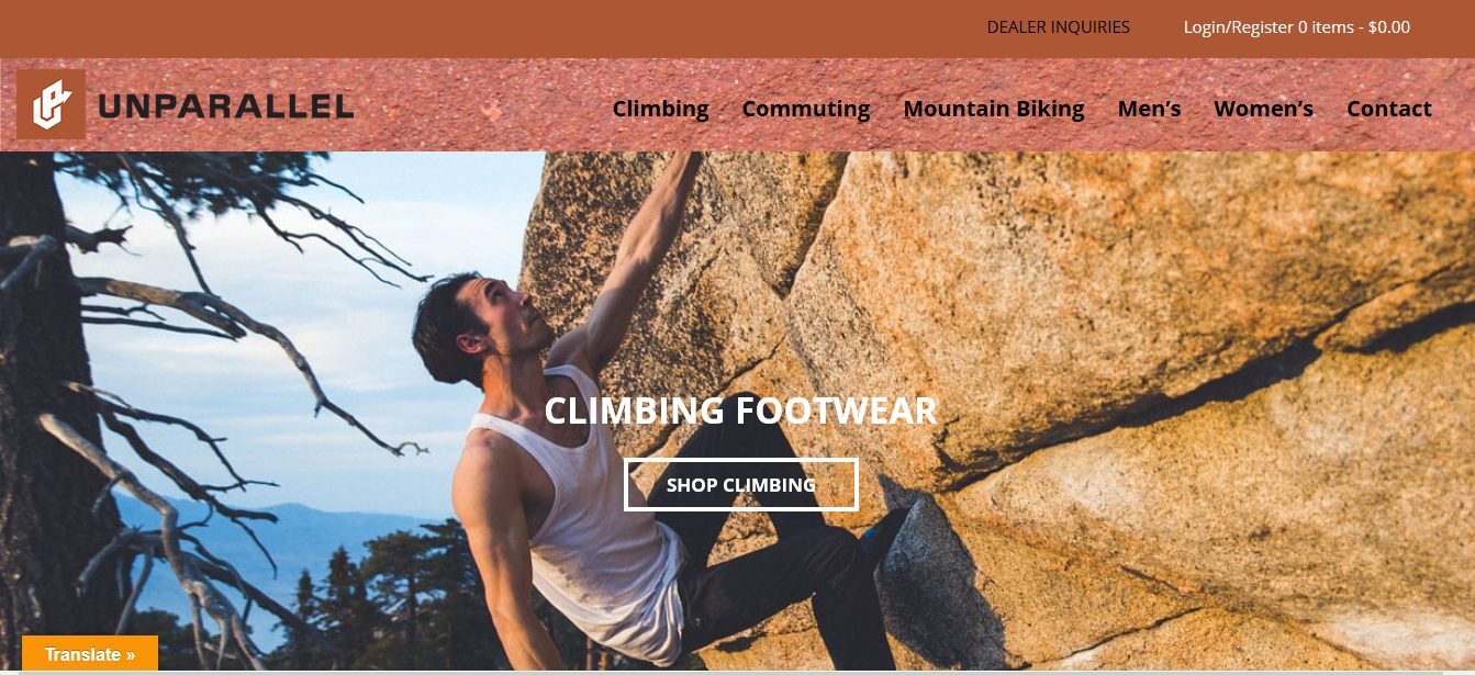 homepage Portfolio - UnParallel Sports